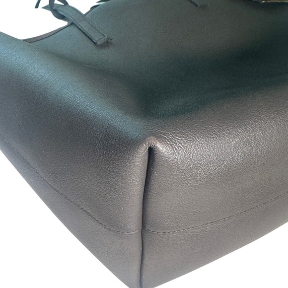 SAINT LAURENT East/West Shopping Tote Bag | YSL Gray Leather | AUTHENTICATED - Picture 14 of 16